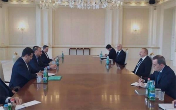 وزیر امور خارجه ایران با رییس جمهور آذربایجان در باکو ملاقات کرد