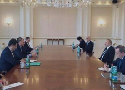 وزیر امور خارجه ایران با رییس جمهور آذربایجان در باکو ملاقات کرد